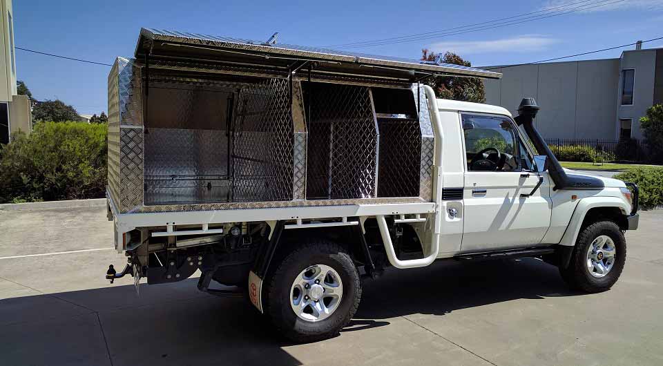 Toyota Land Cruiser with Ute Canopy